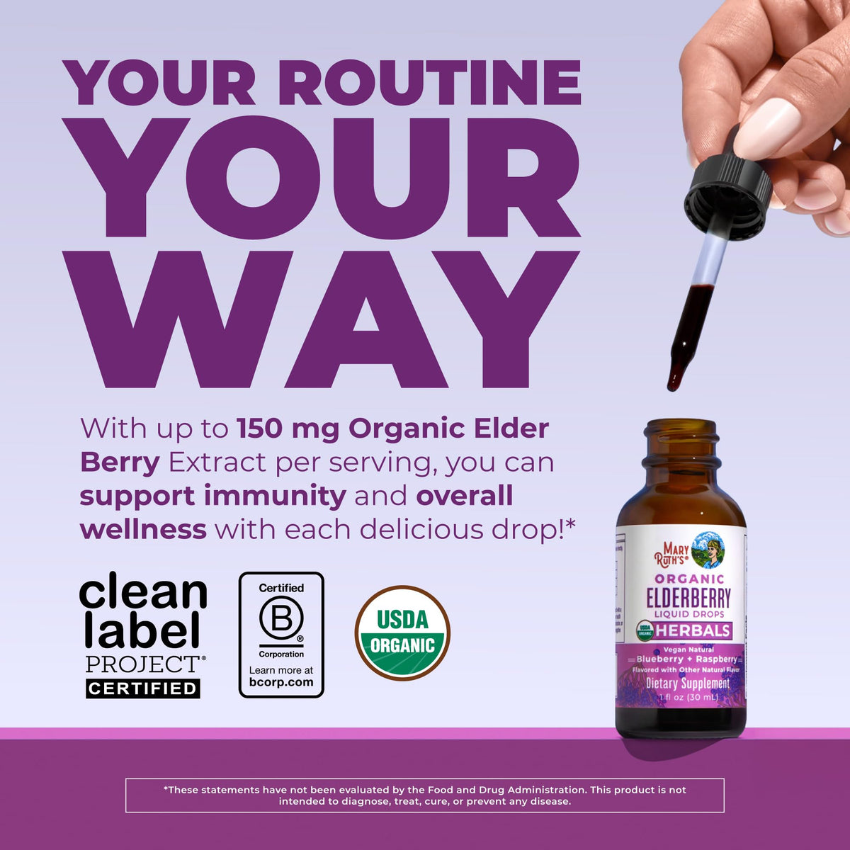 MARYRUTH'S Elderberry Liquid Drops