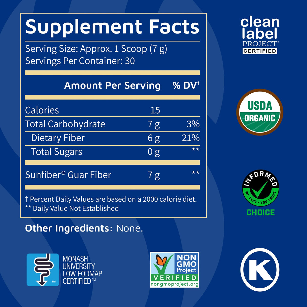 Tomorrow's Nutrition Sunfiber Prebiotic Fiber Powder - 30 Servings - image 2