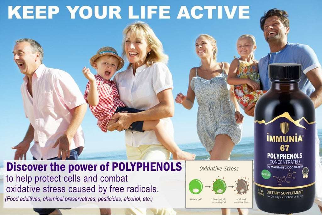 Immunia 67 polyphenols - Elderberry Concentrate with Wild Blueberry.