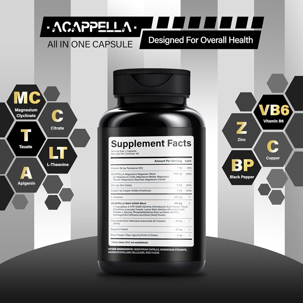 ACAPPELLA Magnesium Complex with 9 Forms - 120 Capsules - image 2