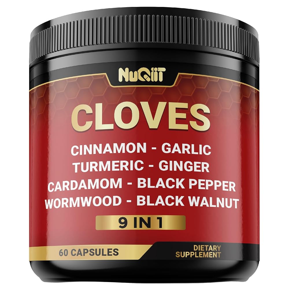 NUQIIT 9in1 Clove Supplement with Cinnamon & Turmeric - 60 Capsules