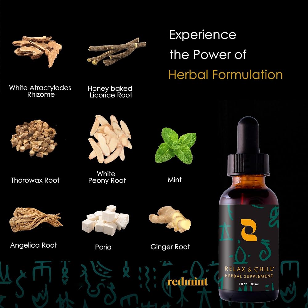 Redmint Relax & Chill Herbal Tincture for Mood Support - 1 Fl Oz - image 5