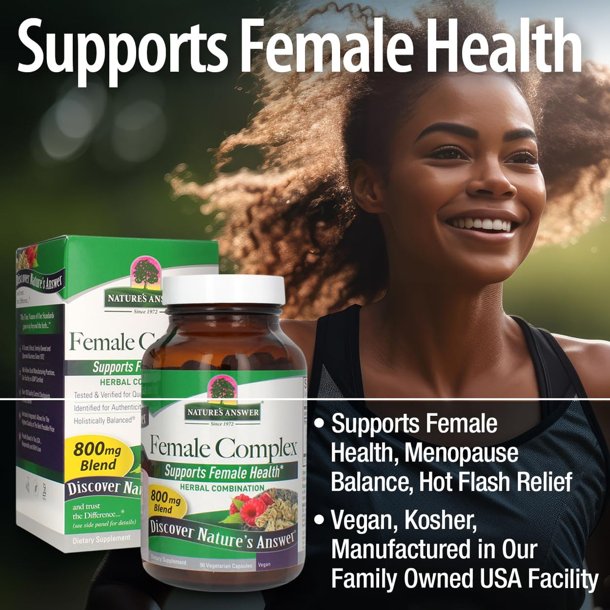 Nature's Answer Female Complex Herbal Supplement - 90 Vegetarian Capsules - image 4