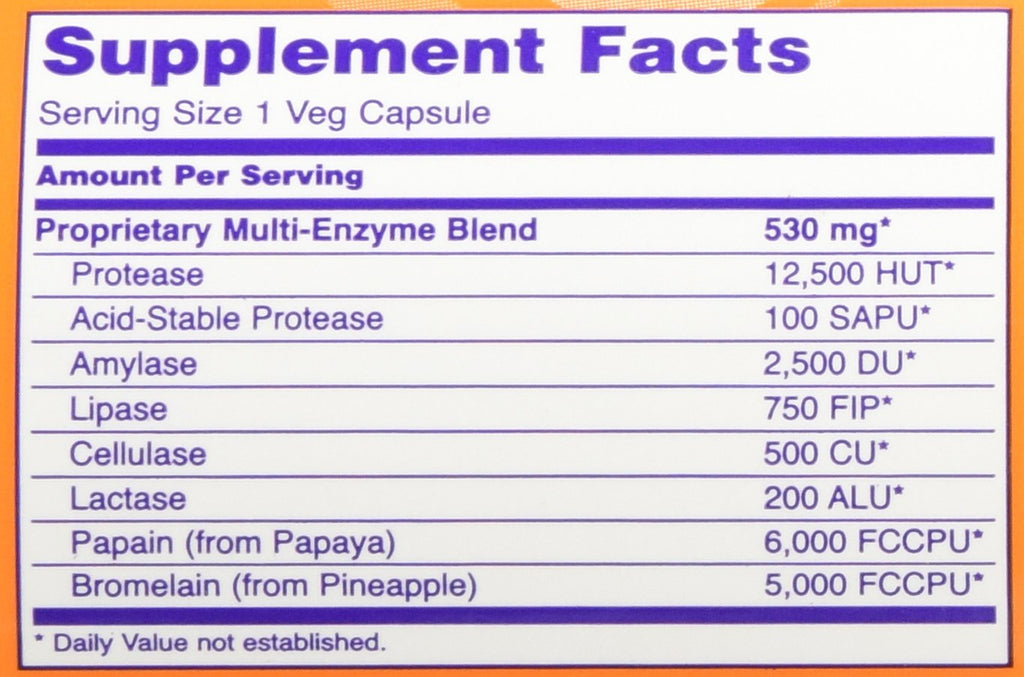 Now Foods Plant Enzymes - 240 Vegetarian Capsules - image 4