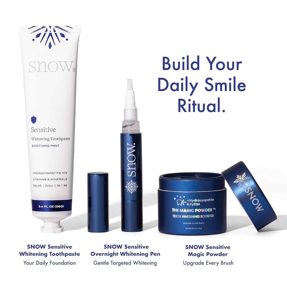 SNOW Sensitive Teeth Whitening Toothpaste with Hydroxyapatite - 3.4 oz - image 5