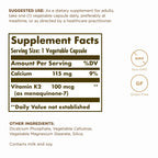 Solgar Vitamin K2 MK-7 100 mcg Bone Health - 100 Capsules - image 2