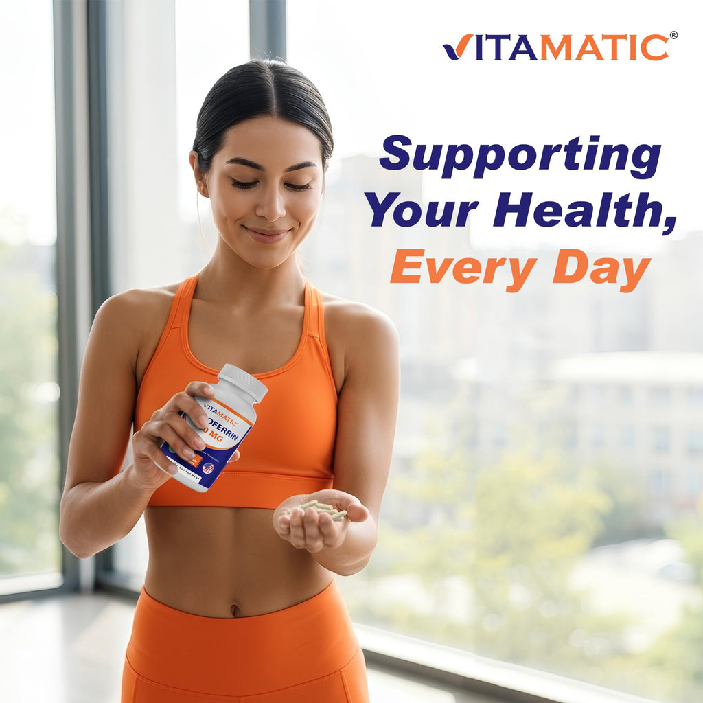 Vitamatic Lactoferrin 500 mg - 60 Vegetarian Capsules - image 7