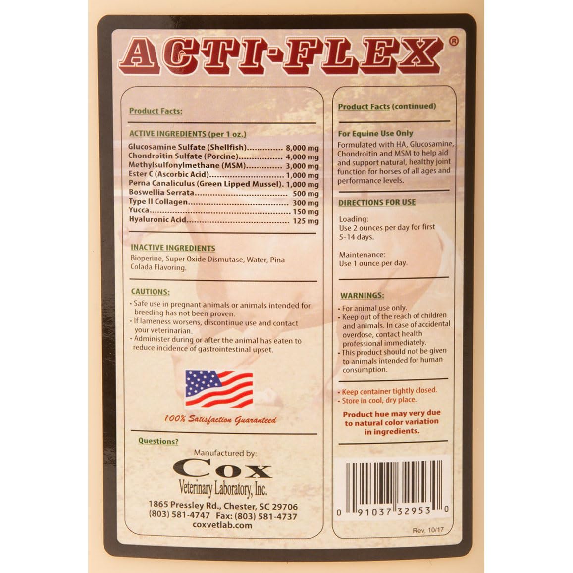 COX VETERINARY Acti Flex 4000 Joint Solution - 32 fl oz - image 3