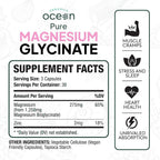 Organics Ocean Pure Magnesium Glycinate with Zinc - Maximum Strength