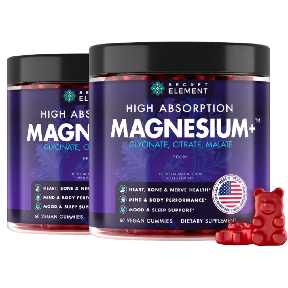 Secret Element Magnesium Glycinate Gummies and Сapsules for Women