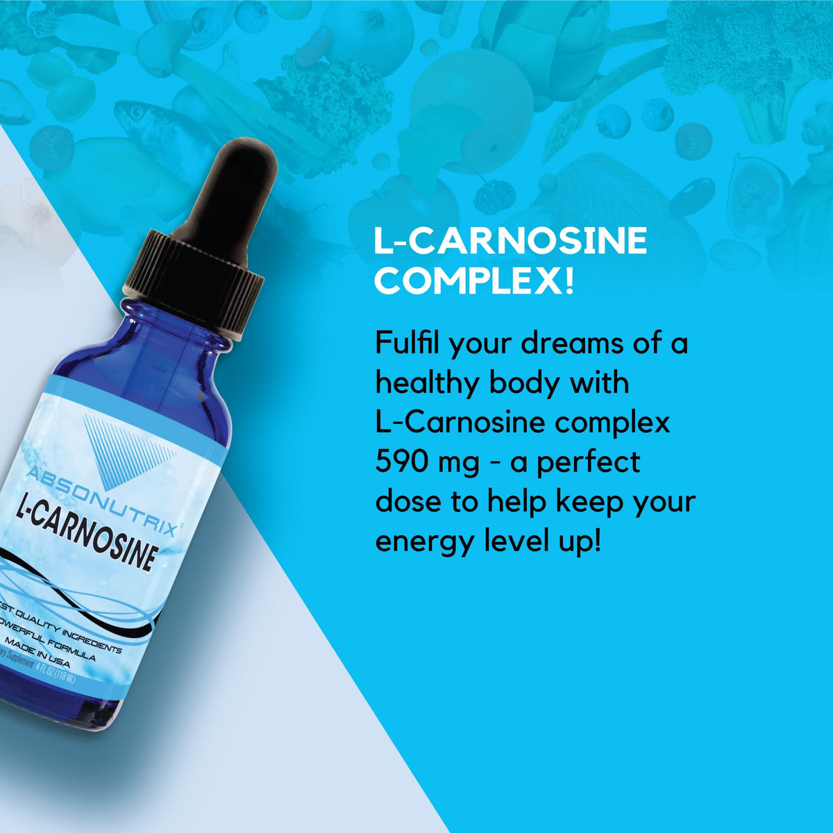 Absonutrix L-Carnosine 583 mg Liquid Drops - 4 Oz - image 5