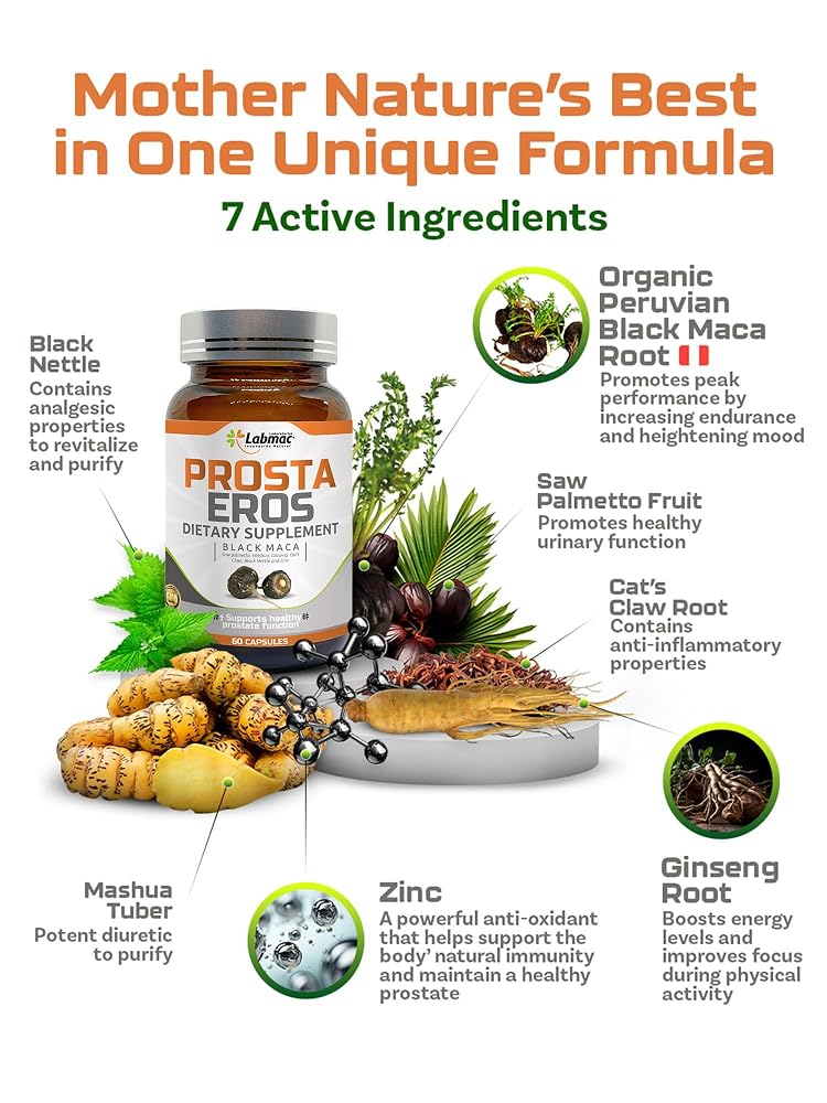 Prosta Eros - ProstaEros- Prostate Support Supplement - 7 Natural