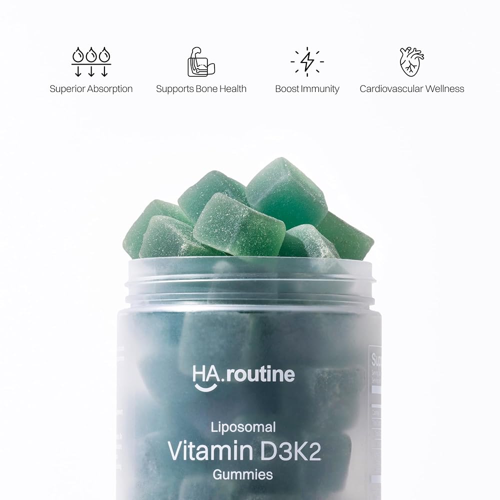 Haroutine Liposomal Vitamin D3 + K2 5000 IU Gummies - 30 Count - image 2