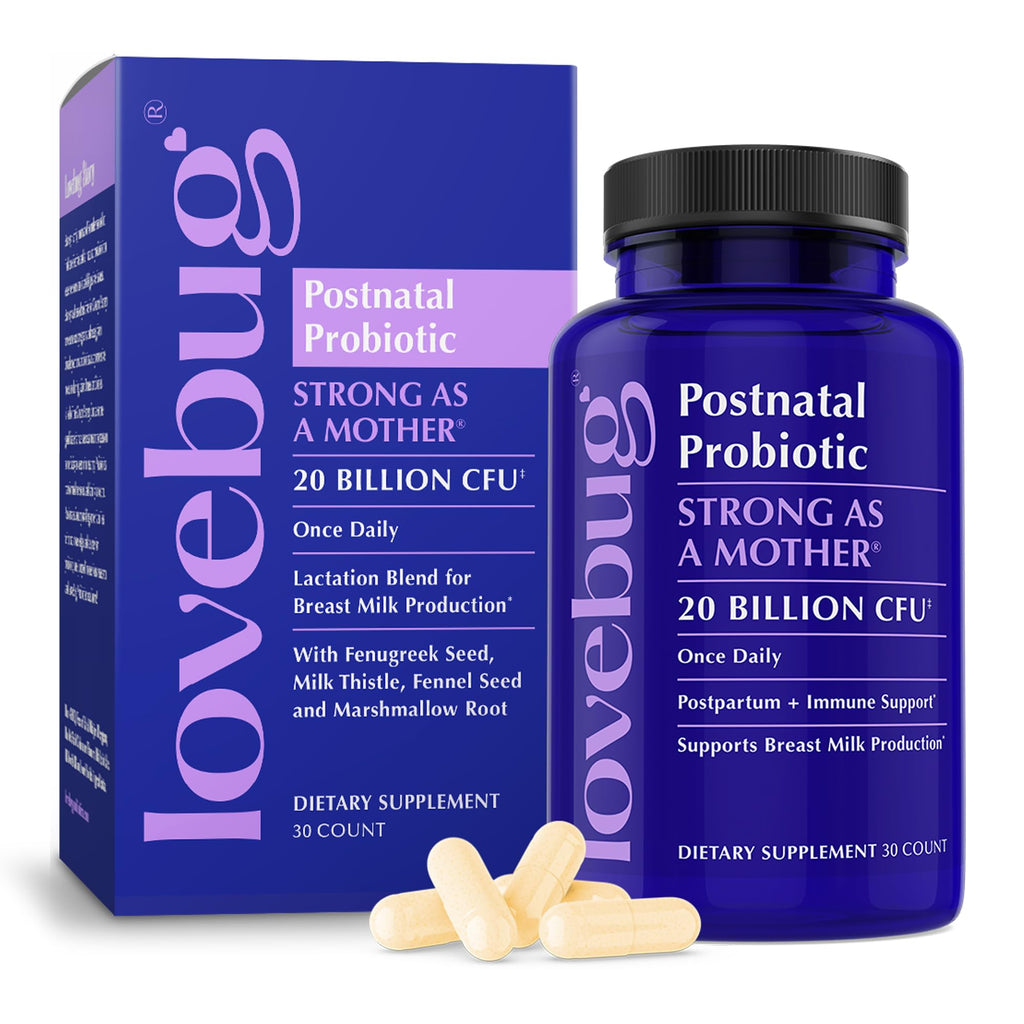 LOVEBUG Postnatal Probiotic for Breast Milk Production - 30 Capsules