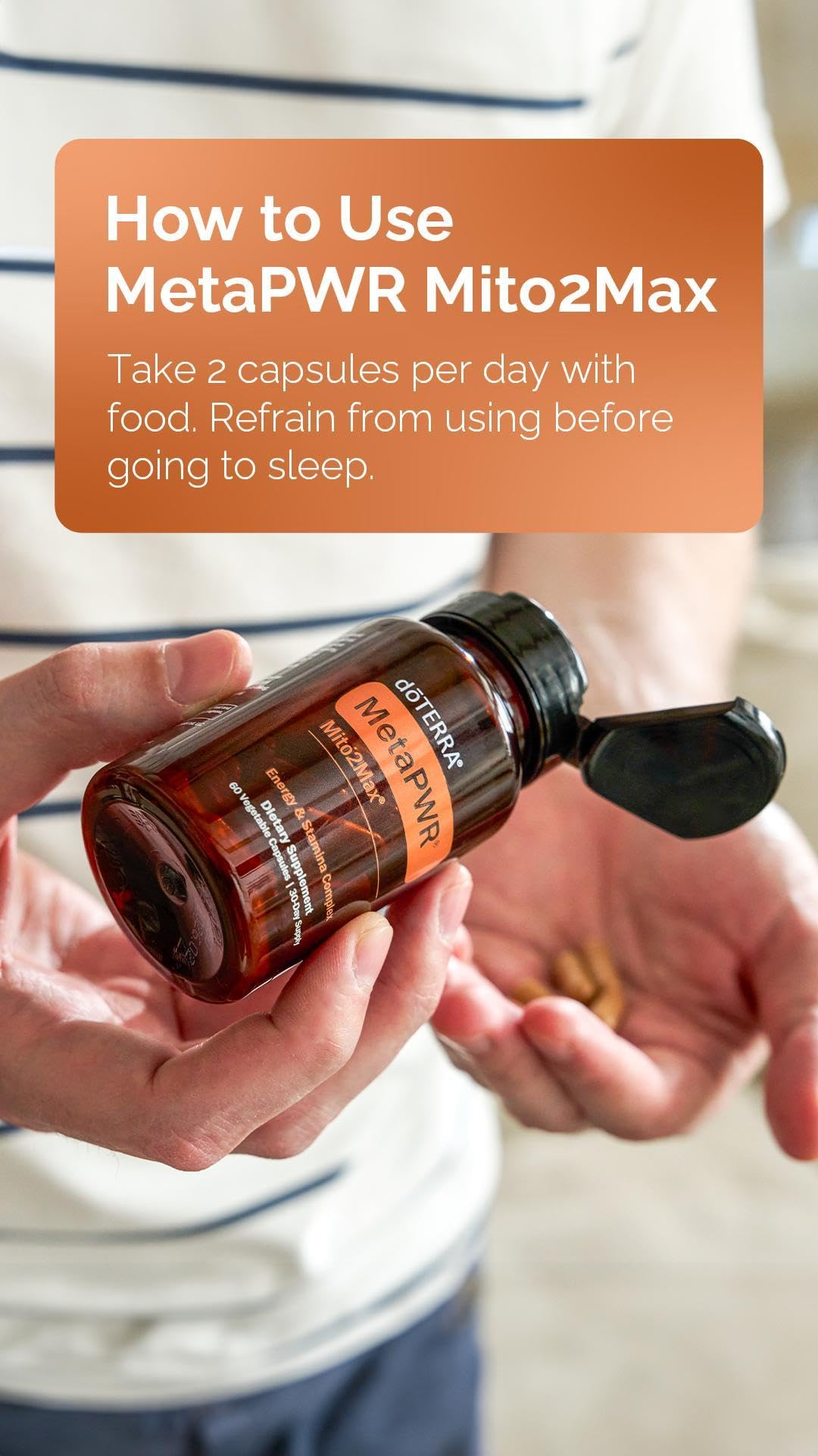 doTERRA MetaPWR Mito2Max Energy Supplement - 60 Capsules - image 2