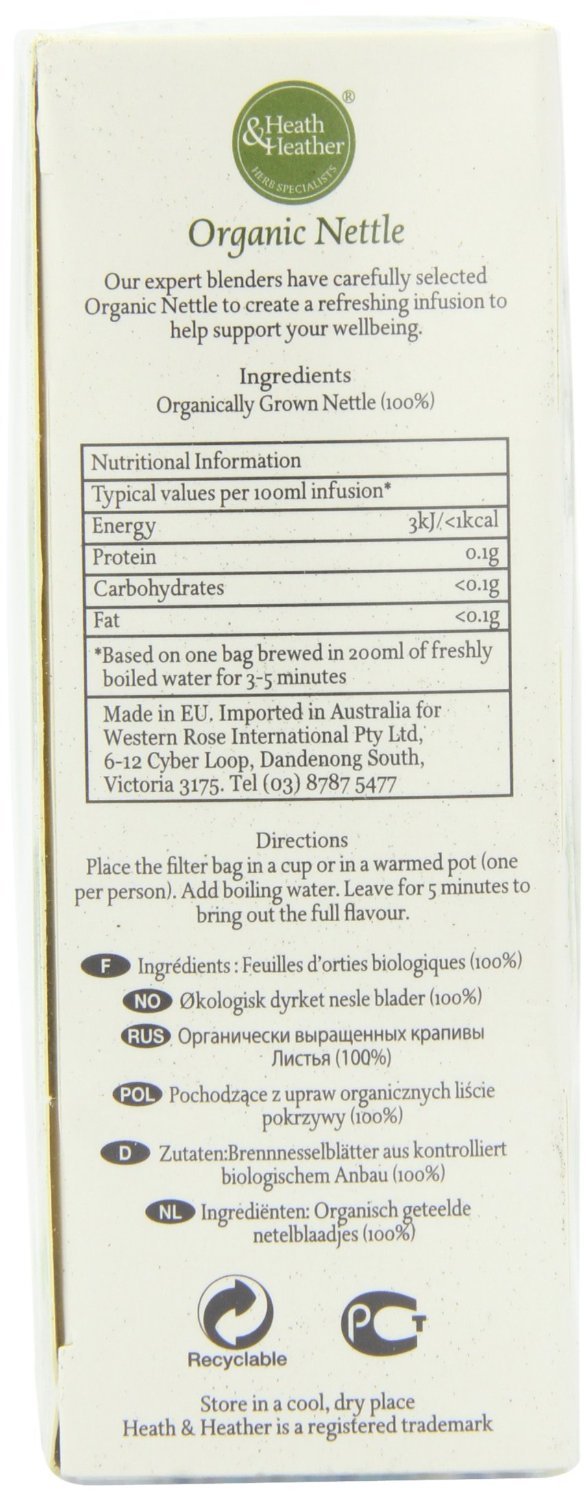 Heath & Heather Organic Nettle Tea - 20 Teabags - image 2