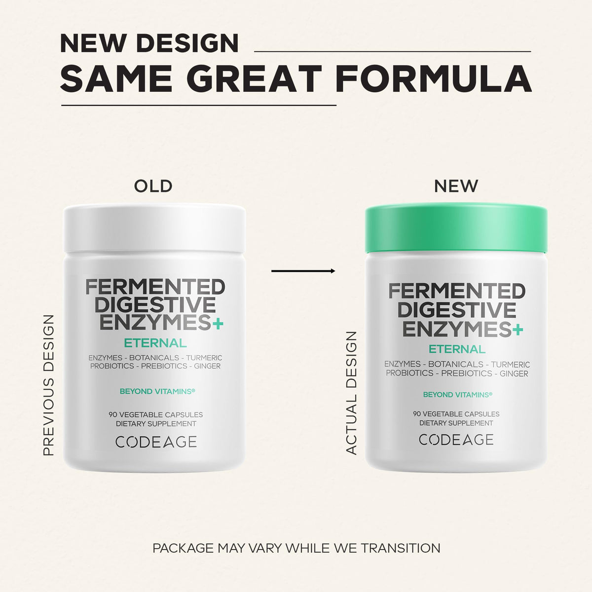Codeage Fermented Digestive Enzymes with Probiotics - 90 Capsules - image 3