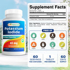 Best Naturals Potassium Iodide 65 mg - Dietary Supplement