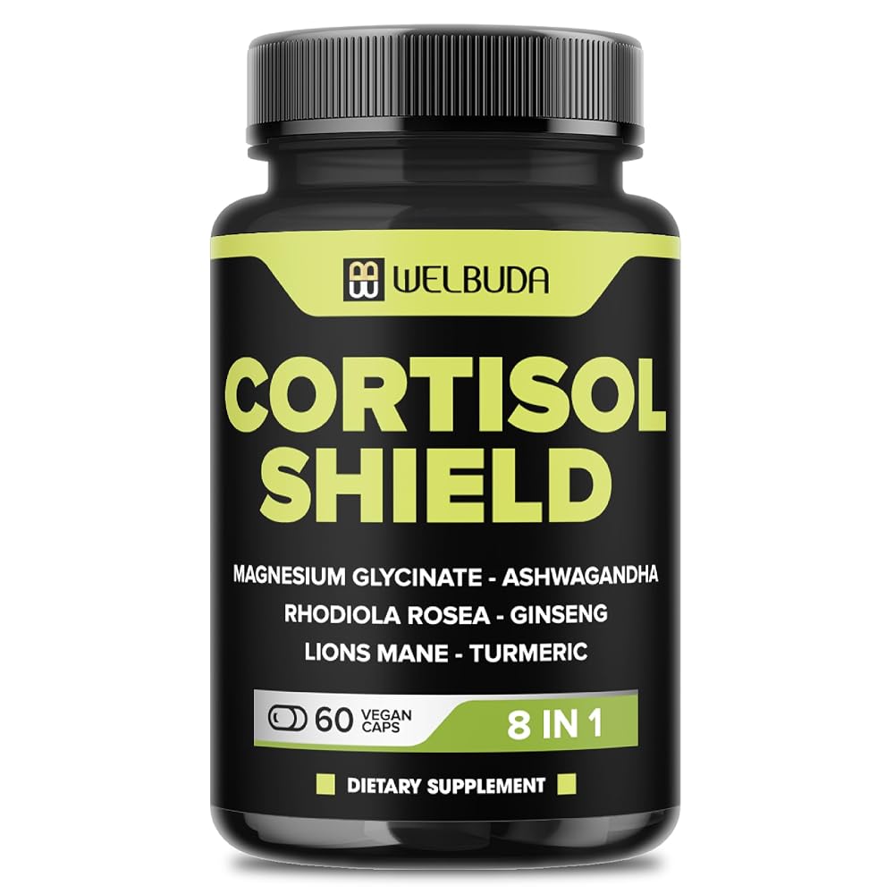 WELBUDA 8in1 Cortisol Shield Ashwagandha Magnesium - 60 Capsules