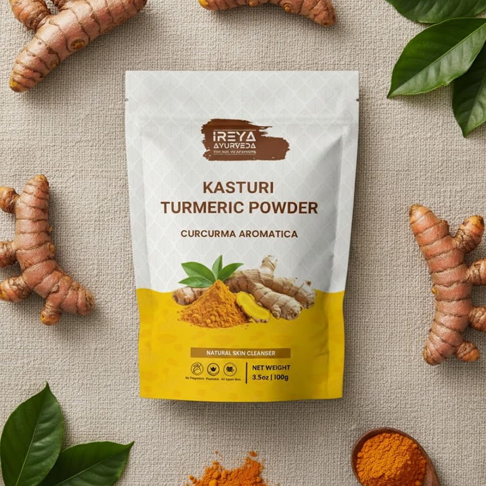 Ireya Ayurveda Kasthuri Manjal Turmeric Powder for Skin - 100g - image 5
