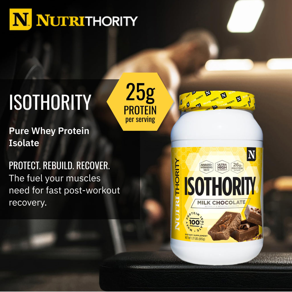 Nutrithority - Isothority Isolated Whey Protein Powder (25 Servings)