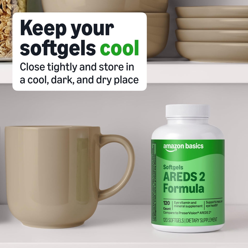 Amazon Basics AREDS 2 Eye Vitamin & Mineral - 120 Softgels - image 4