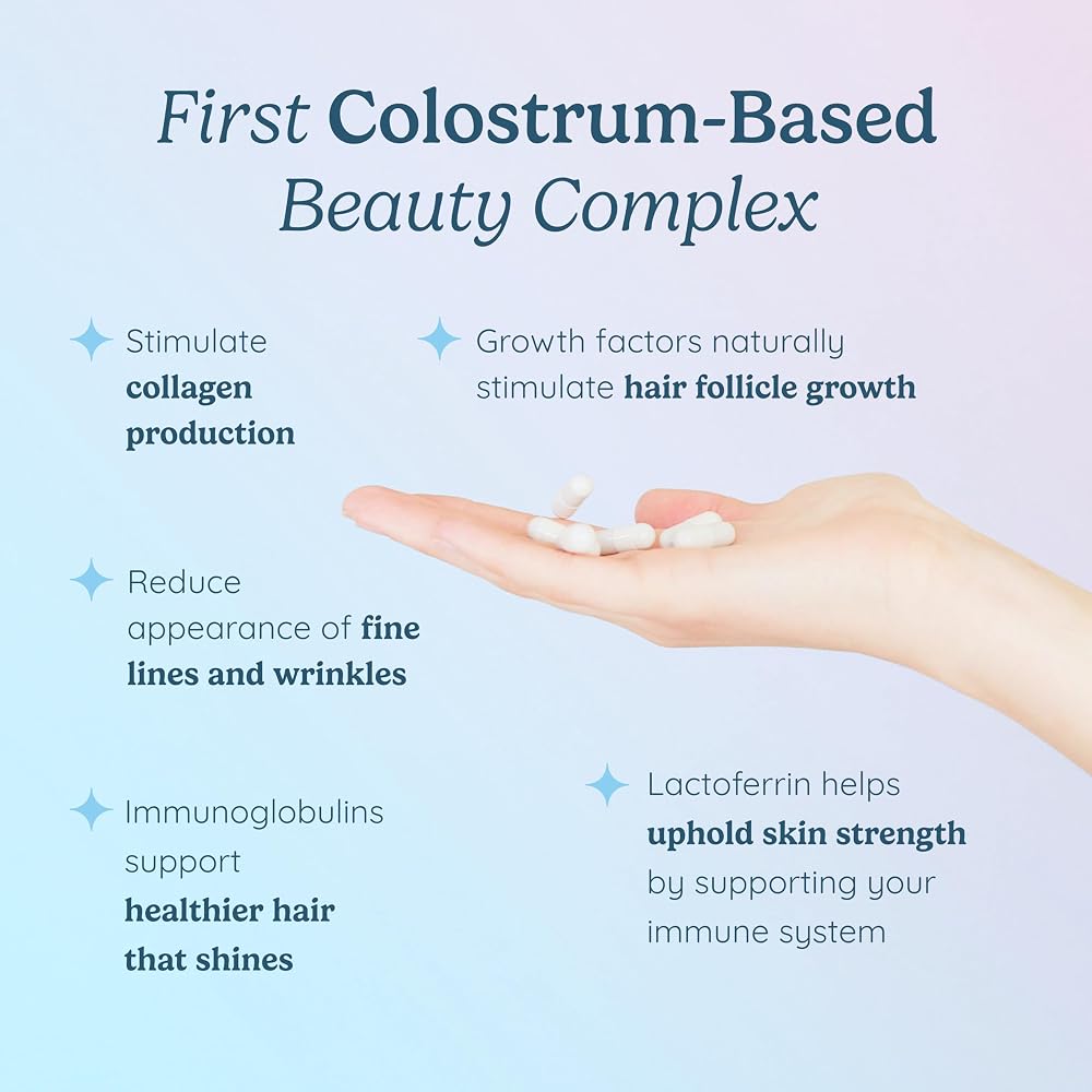 WONDERCOW Hair Skin and Nails Vitamins with Collagen - 90 Capsules - image 3