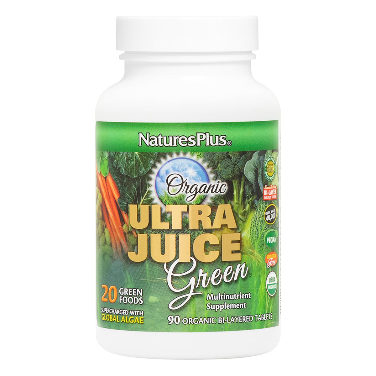 NaturesPlus Ultra Juice Green Immune Support - 90 Tablets