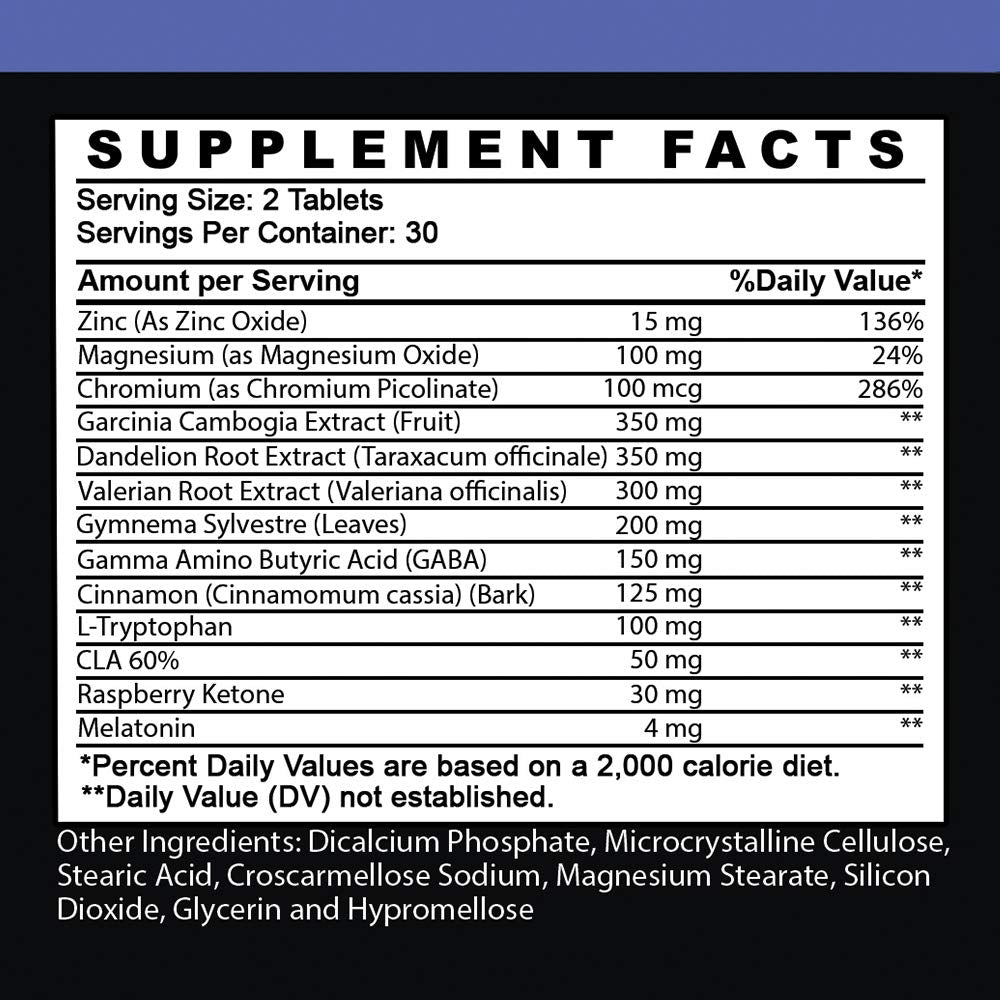 Angry Supplements Garcinia Cambogia PM Weight Loss Sleep - 60 Tablets - image 5