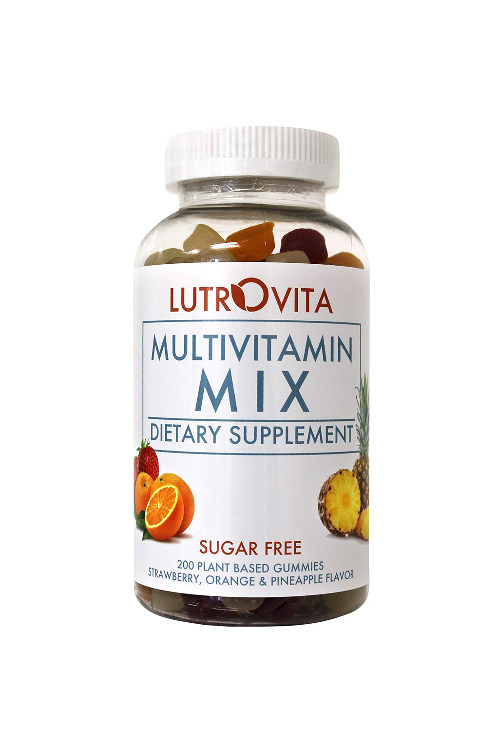 Lutrovita Lutrovita Gummy Pineapple Orange Strawberry Count