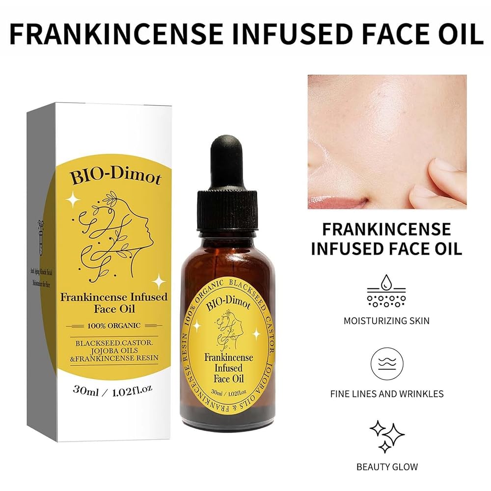 LOYOTICE Frankincense Resin Face Oil with Black Seed & Jojoba - 2 Pack - image 4