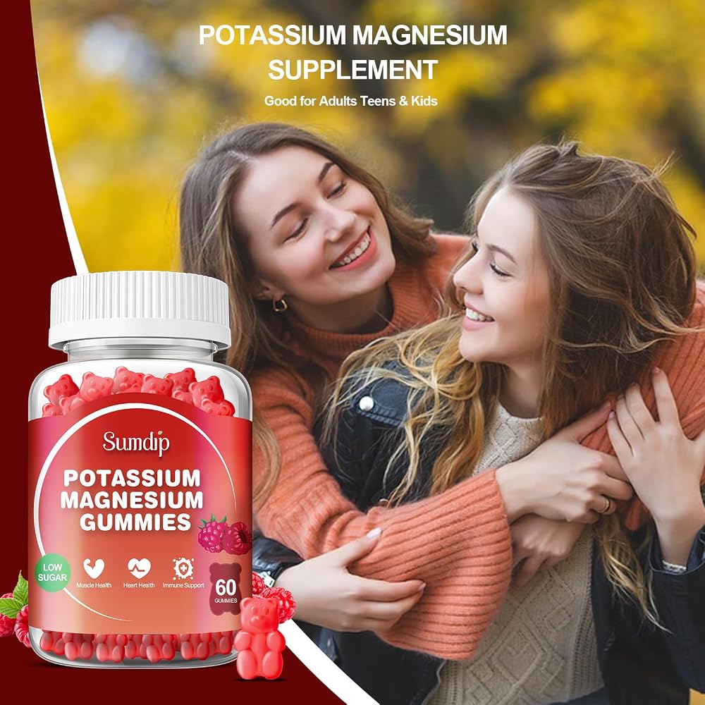 SumDIP Magnesium Potassium Gummies Raspberry - 120 Count - image 6