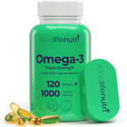LongLifeNutri Omega 3 Fish Oil 1000mg EPA DHA - 120 Softgels