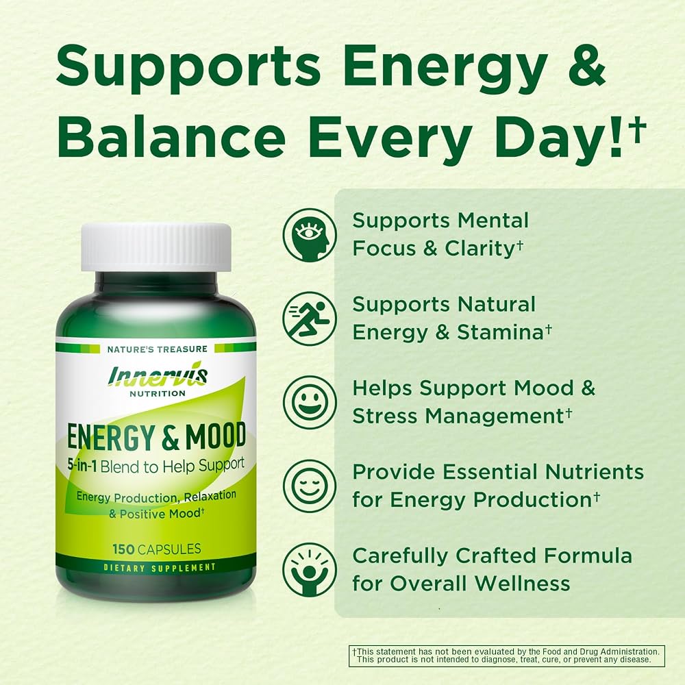 INNERVISNUTRITION Energy & Mood Supplement
