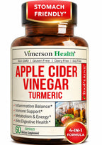 Vimerson Health Apple Cider Vinegar with Turmeric & Ginger - 60 Capsules