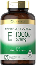 Carlyle Vitamin E 1000 IU with Mixed Tocopherols - 120 Softgels
