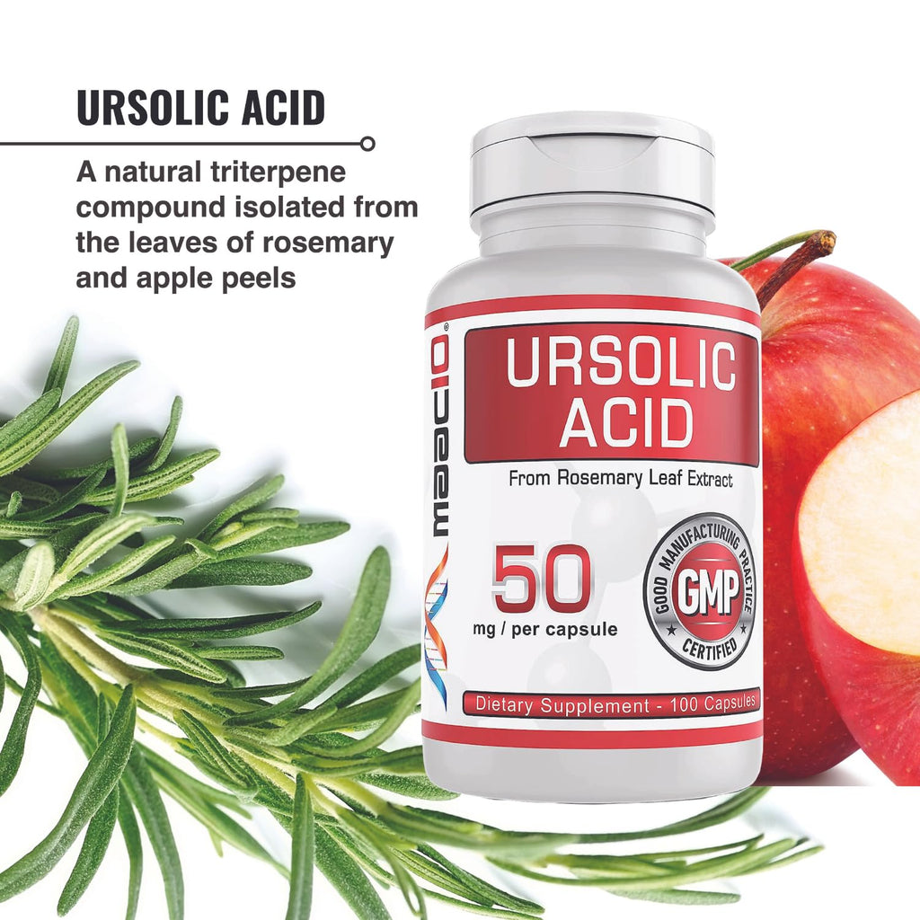MAAC10 Ursolic Acid 50mg - 100 Capsules - image 9