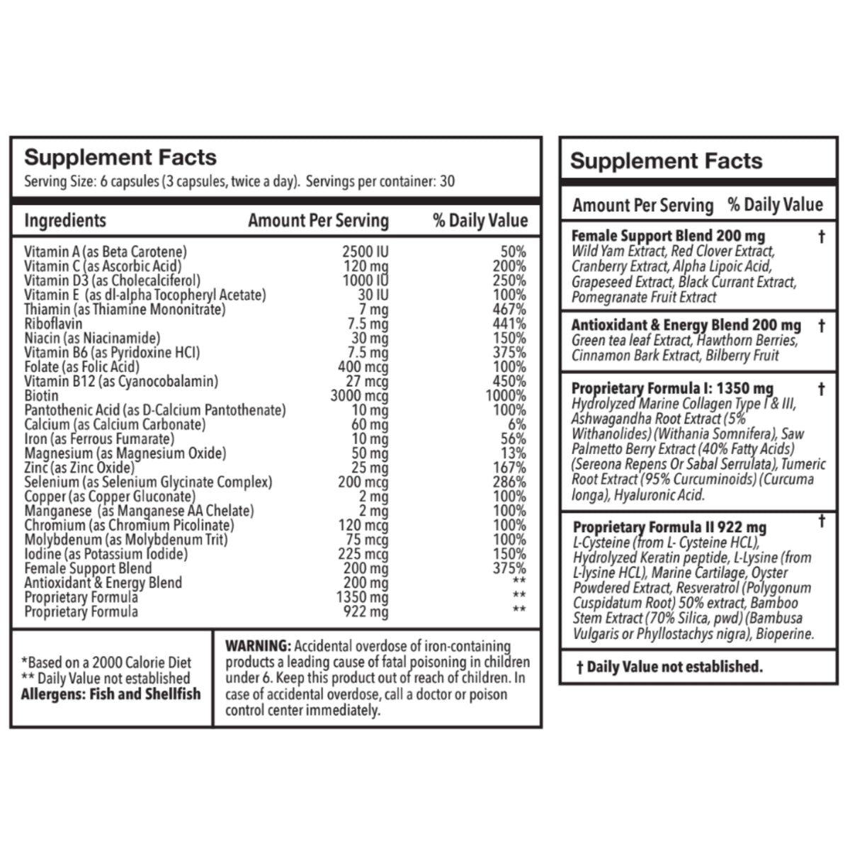 ULULIFE Ultimate Regrow Multivitamin for Hair, Skin & Nails - 540 Capsules - image 6