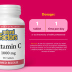 Natural Factors Vitamin C Time Release 1000 mg - 90 Tablets - image 3