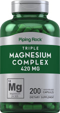 Piping Rock Triple Magnesium Complex 420 mg - 200 Capsules