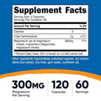 Nutricost Triple Magnesium Complex 300mg - 120 Capsules - image 2