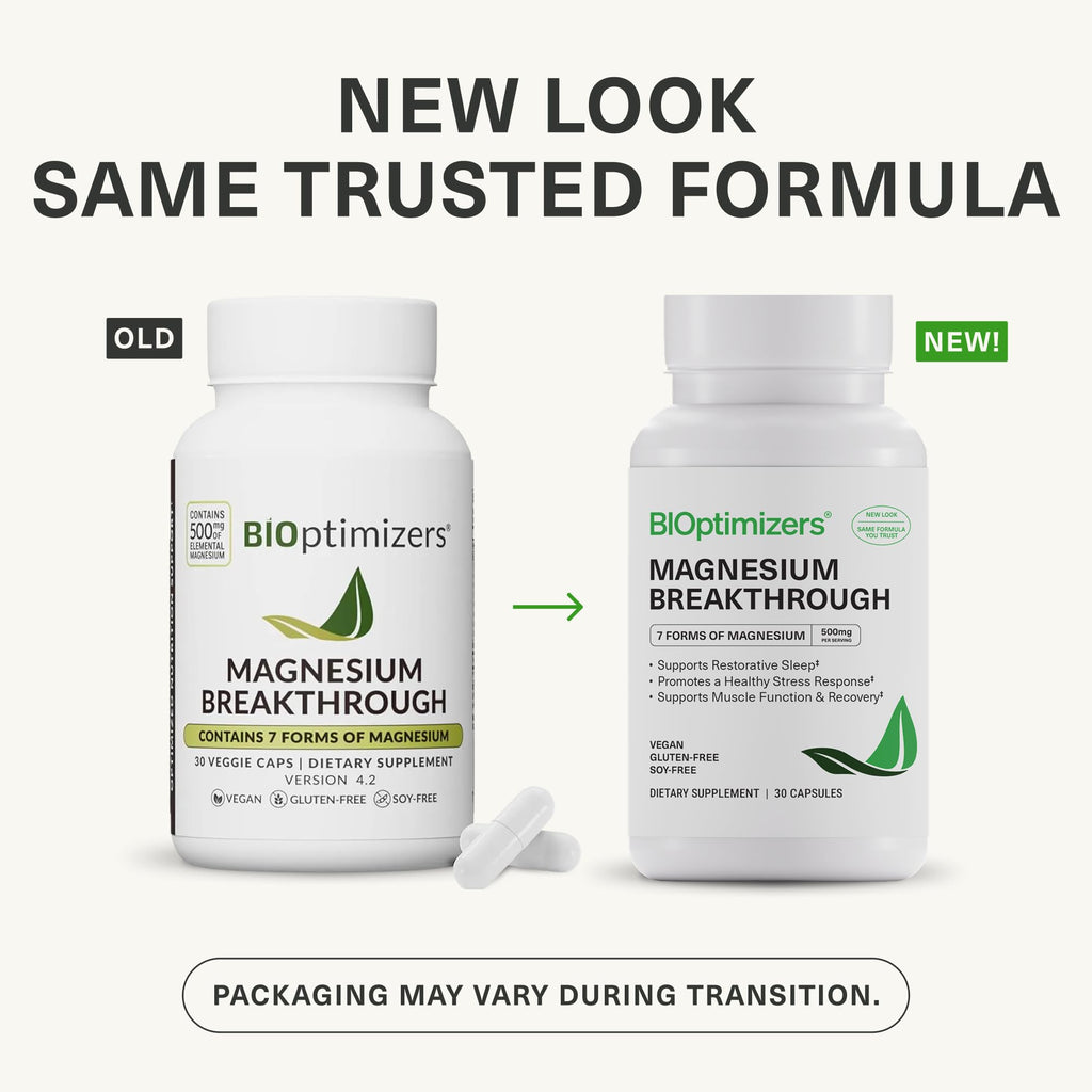 BiOptimizers Magnesium Breakthrough Supplement 4.2 - Has 7 Forms