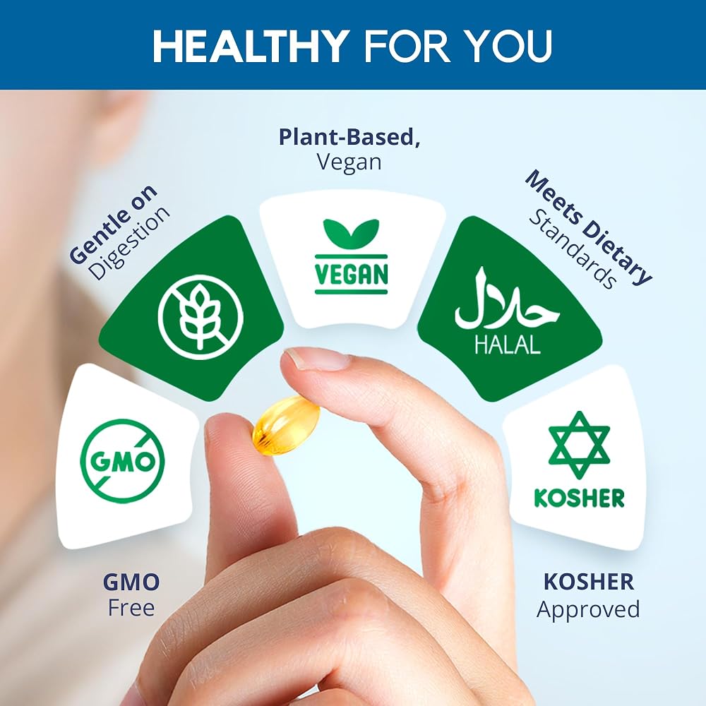 Biorixil Vegan Omega-3 Algae Oil EPA & DHA - 60 Softgels - image 3