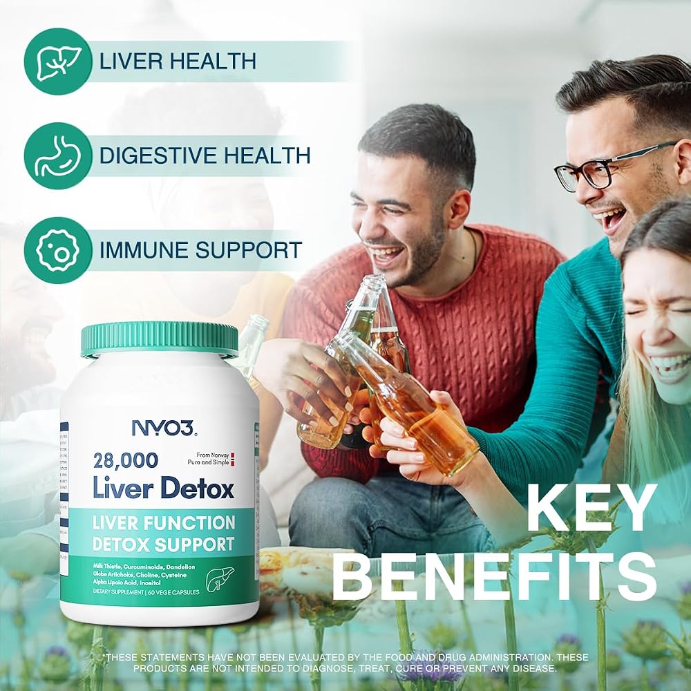 NYO3 Milk Thistle 200mg Liver Support Supplement - 60 Capsules - image 6