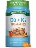 Nature's Truth Vitamin D3 + K2 Gummies - 50 Count