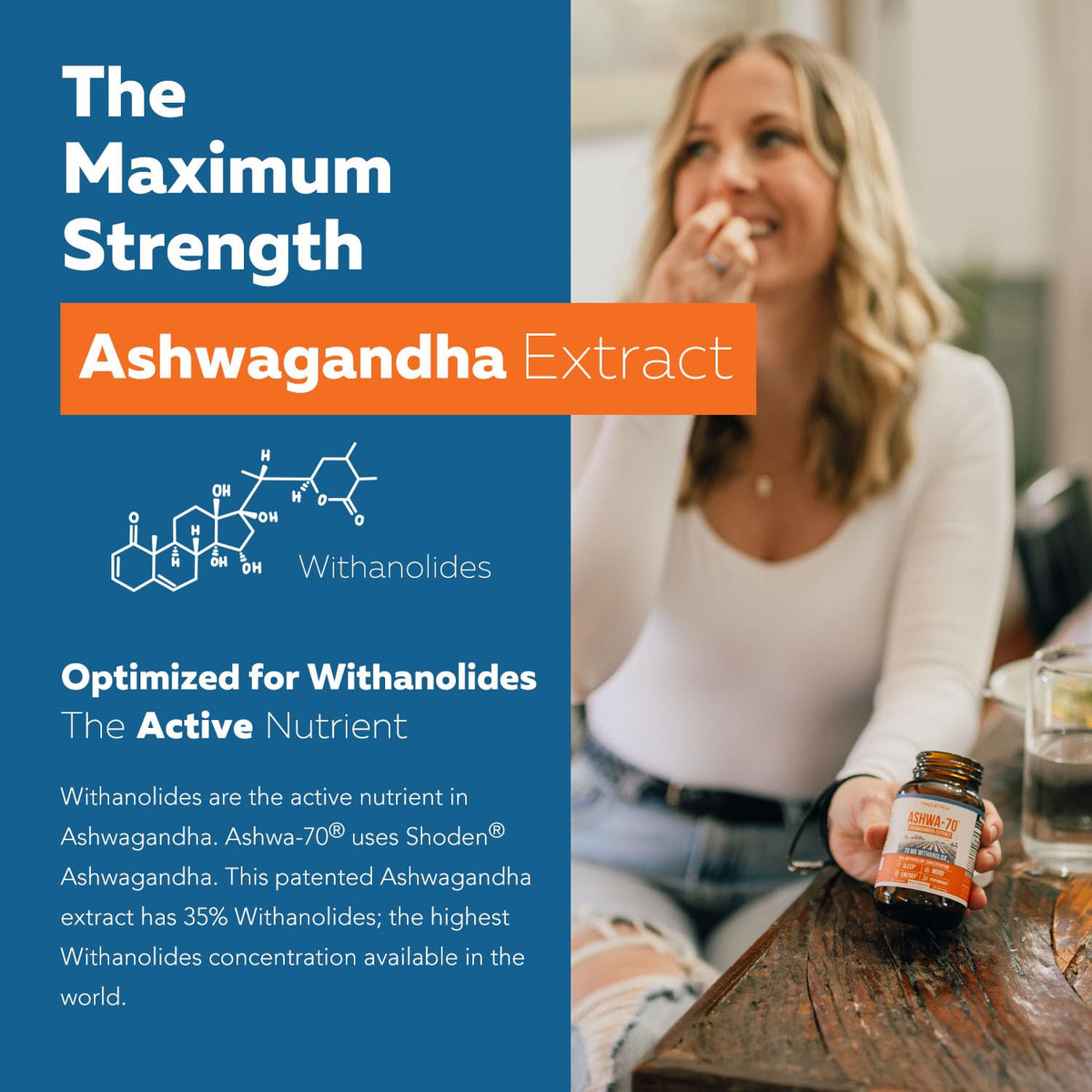 Triquetra Health Ashwa-70 Ashwagandha Extract 35% Withanolides - 60 Capsules - image 2