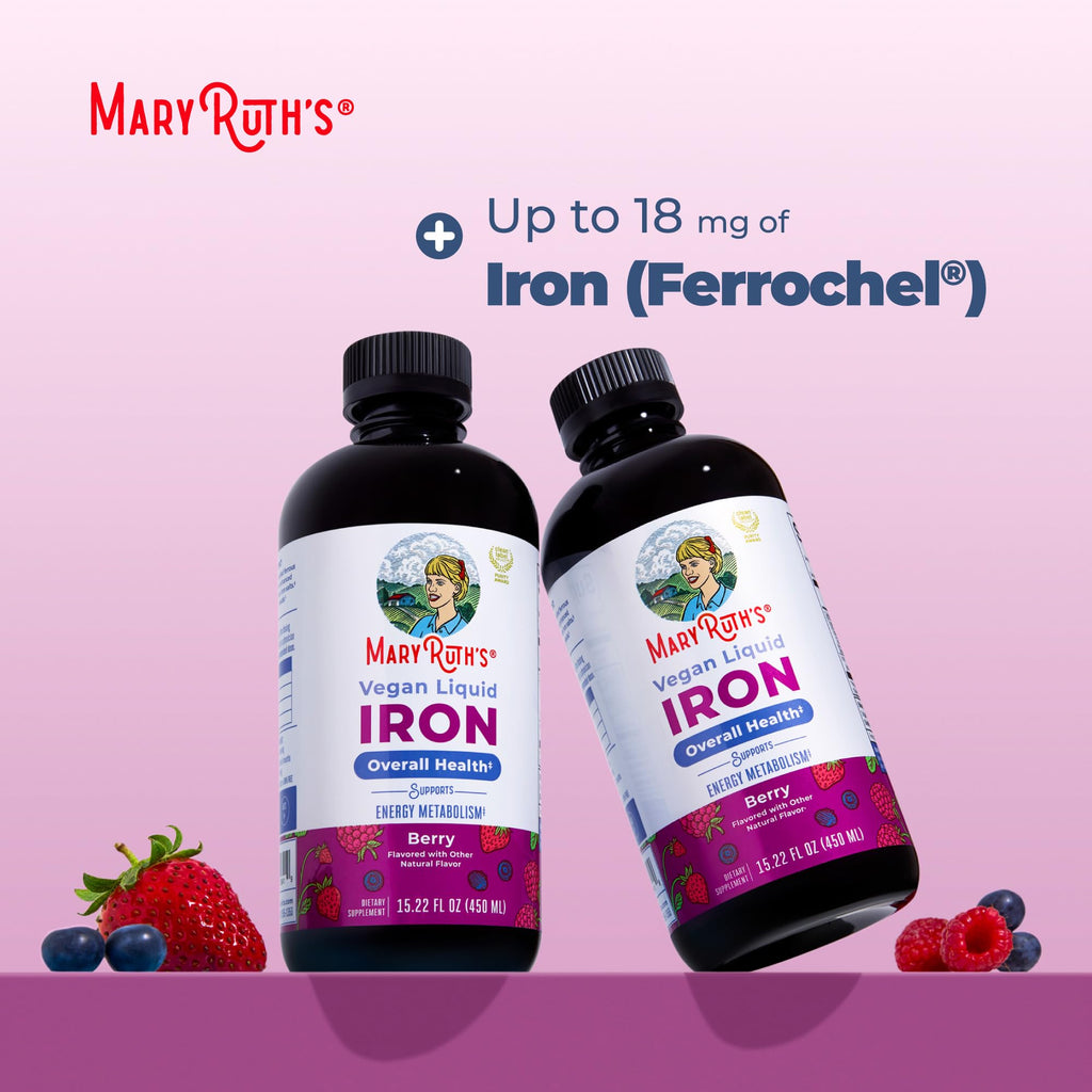 MaryRuth's Liquid Iron Supplement for Women, Men & Kids - 15.22 Fl Oz - image 7