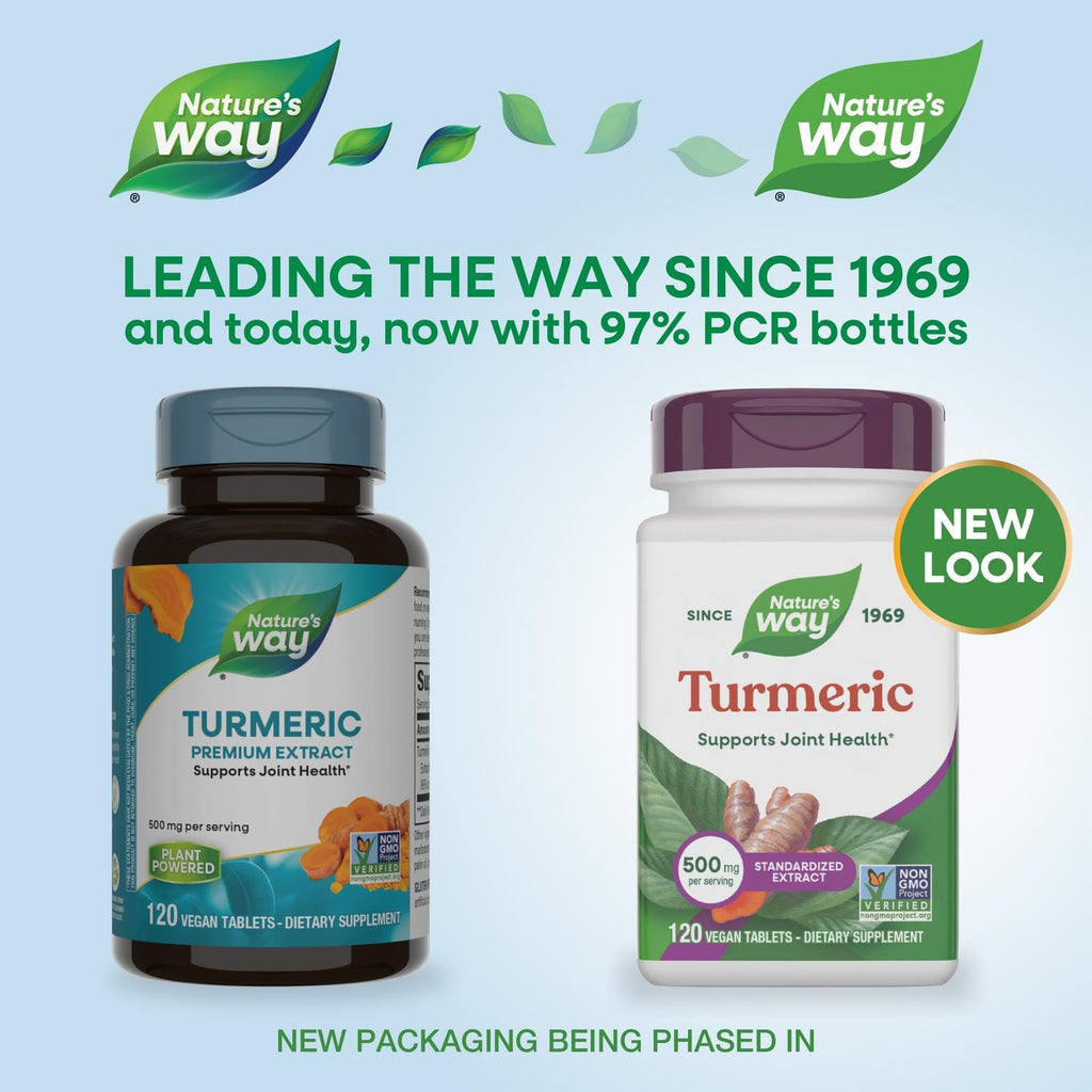 Nature's Way Turmeric Premium Extract Joint Support - 120 Tablets - image 2