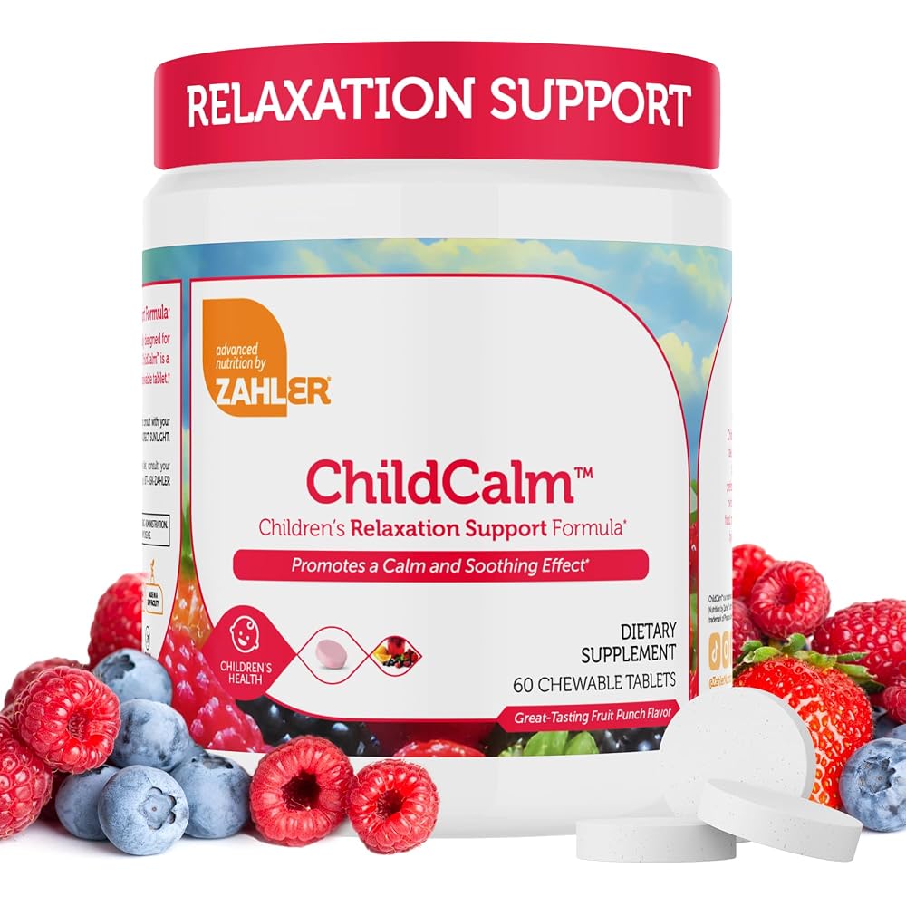 Zahler ChildCalm Magnesium Chewable for Kids - 60 Tablets