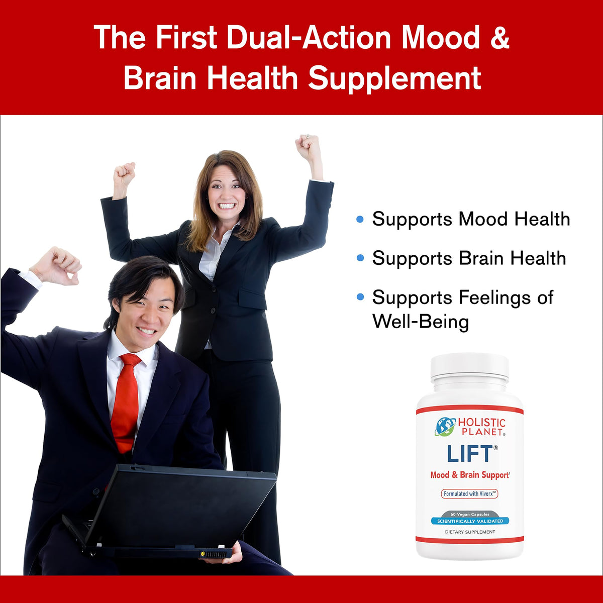 Holistic Planet Lift Brain Support Nootropic - 60 Capsules - image 2